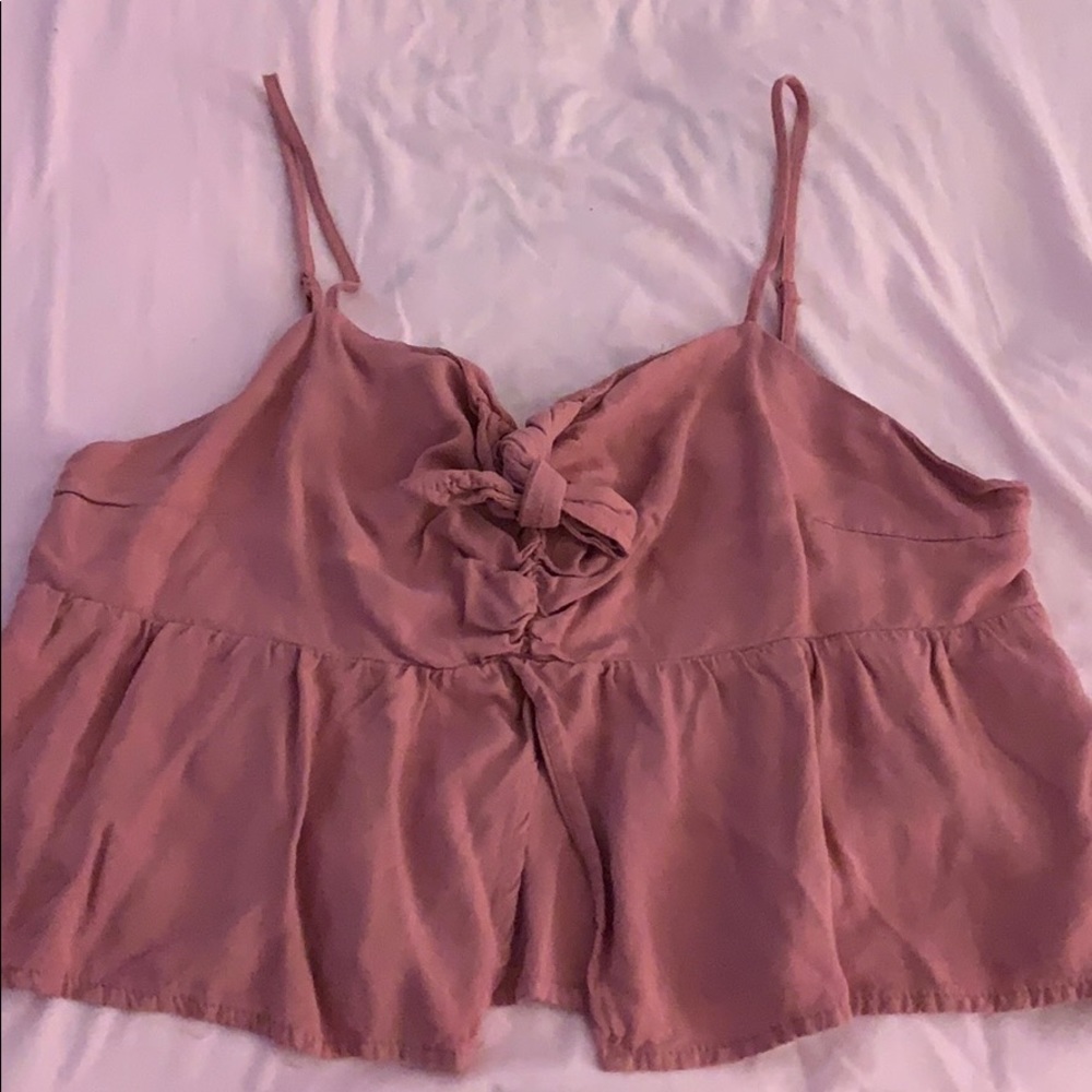 Baby pink crop top